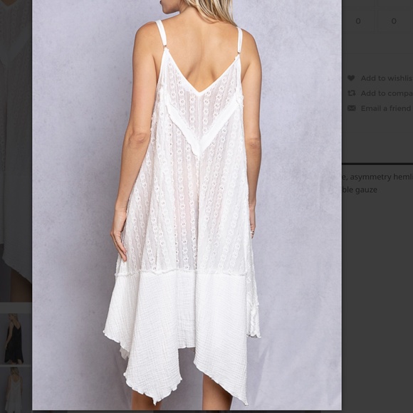 POL Vintage Sheer Lace Dress Women's Tank Dress Top SB46 - Picture 5 of 15